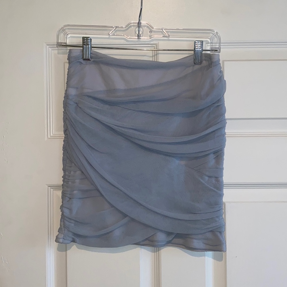 Free People Tulle Drape Mini-Skirt